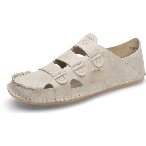 Mens Summer Casual Leather Sandals 2019 New Sandals Korean Version Of The Trend Of Youth Fashion Wear Personality