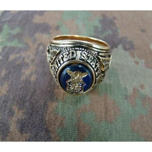 Mens DANBURY MINT KOREAN WAR AIR FORCE VETERAN RETRO HONOR RING SIZE 10