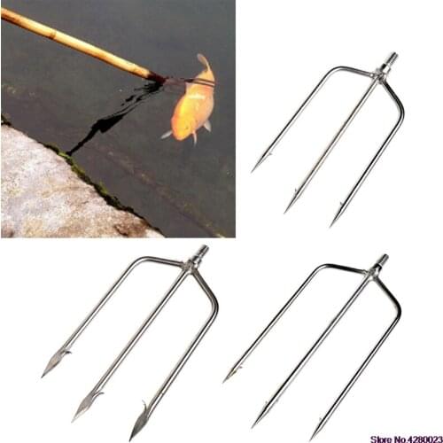 2020 New Stainless Steel Prong Harpoon Fish Fork Fishing Ice Breaker AccessoryTackleTool FOR