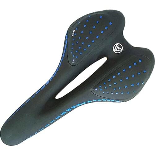 Bike Saddle Silicone Cushion MTB Bike Seat Shock Absorbing Hollow Bicycle Saddle Anti-skid Mountain Cycling Spare Parts XA133Q