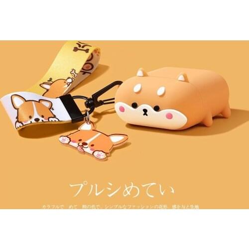 Super Cute Corgi Dog Silicone Earphone Cases For Apple airpods 1 2 Pro Bluetooth Headset Box Bag fundas For Air Pods Pro 3 Cover