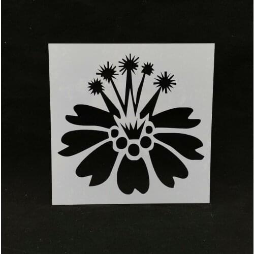 13*13 Flower Layering Stencils for Diy scrapbook/photo album Decorative Embossing coloring,painting stencil,home decor