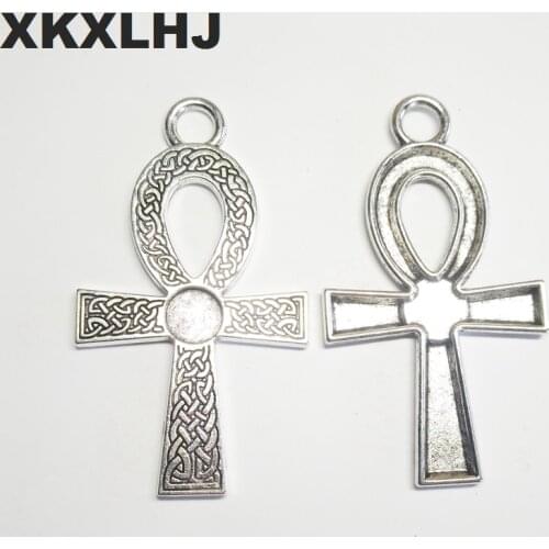 XKXLHJ 10pcs Charms kitchen knife tool 46*26mm Tibetan Silver Plated Pendants Antique Jewelry Making DIY Handmade Craft