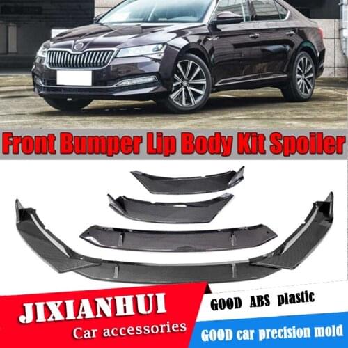 For Skoda Superb Body kit spoiler 2019-2020 For Skoda Superb ABS Rear lip rear spoiler front Bumper Diffuser Bumpers Protector