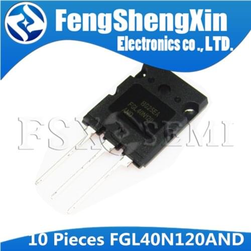 10pcs/lot FGL40N120AND 40A/1200V 40N120 FGL40N120 TO-3PL FGL40N120ANDTU 1200V NPT IGBT