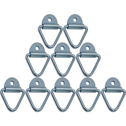 10pcs Tie-Down Anchors, Bolt-On Cargo Tie Down Flush Mount Rings for Truck Boat