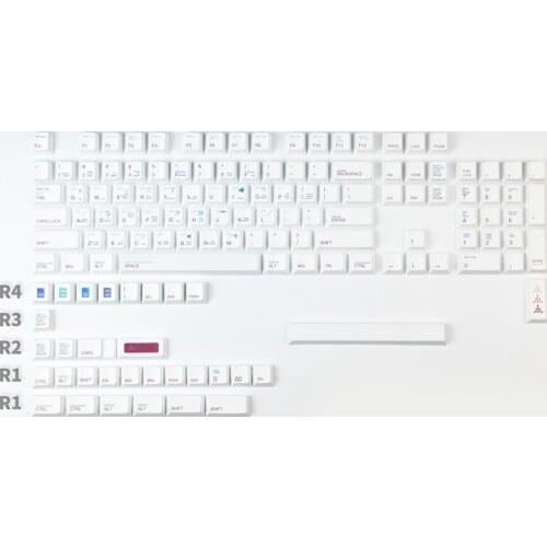 130 Keys / Set PBT Dye-Sublimation Keycaps Cherry Profile Key Cap Minimalist Style Keycap For Mechanical Keyboard Gk61 64 87 108