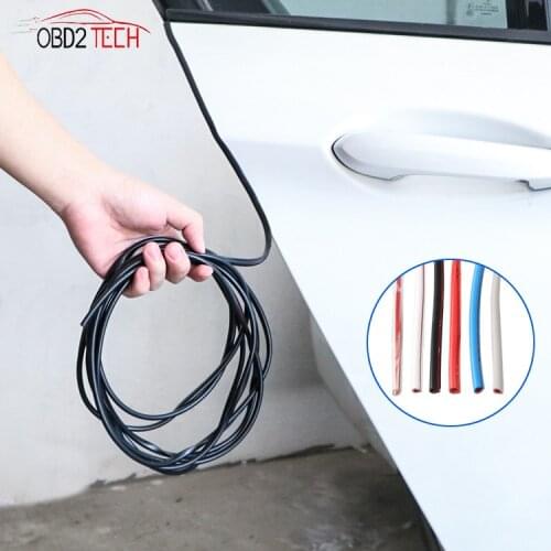 2.5m/5m/10m U Type Auto Universal Car Door Edge Guards Trim Styling Moulding Rubber Scratch Protector Car Anti-Scratch Strip
