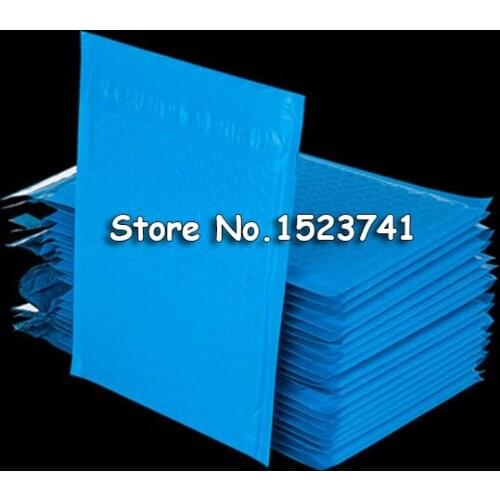 25pcs 122x180mm Poly Bubble Mailing Mailer Shipping Padded Envelope Bags Blue Color Shockproof Courier Bubble mailer