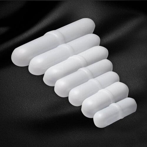 7pcs/set Magnetic Corrosion Resistant Chemical Rotating Stirring Bar Biological Plain Rod Research Stirrer PTFE Mixer #920