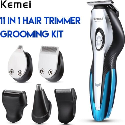 Kemei-5031 11 In 1 Rechargeable Hair Clipper Professional Electric Clipper Hair Trimmer Haircut Shaver Beard Trimmer Machine