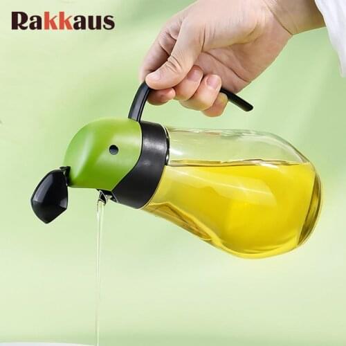 600ML Parrot Shape Automatic Oil Bottle Glass Dispenser Container Vinegar Pot Seasoning Sauce Bottle Tools Kitchen Accessory