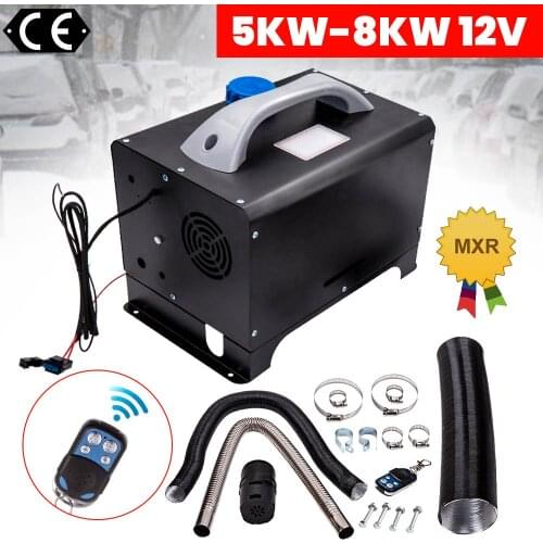 12V 8000W LCD Display Monitor Air Diesel Heater 5KW-8KW for Car Truck MotorHomes Vent Lorry Trailer