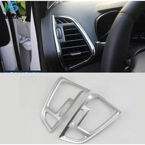 For Ford Escape Kuga 2017 2018 ABS Matte Interior Trim Air Conditioning Outlet Cover AC Decoration Cover Car Stickers 2pcs