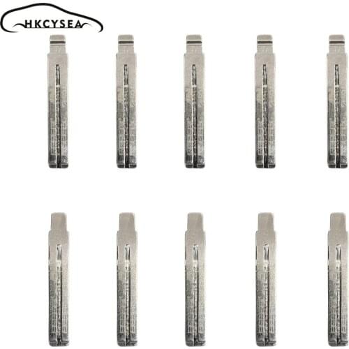 HKCYSEA NO. 77 Engraved Line Lishi 2 in 1 Blank Scale Shearing Teeth Uncut Key Blade 77# TOY48 for Lexus for Toyota