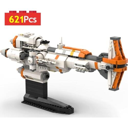 MOC Space Military Series Wars Weapon Hammerheads Corvette Model Building Blocks Diy Spaceship Toys Bricks Educational Xmas Gift