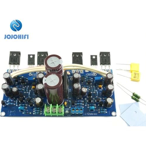 L12 100W 8R IRFP140 IRFP9140 6800UF 50V Dual Channel FET Output with Rectification Filter VER2 Power Amplifier Finished Board