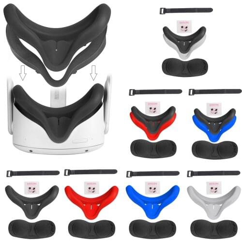 Eye Mask Cover For Oculus Quest 2 VR Glasses Silicone Anti-sweat Anti-leakage Light Blocking Eye Cover Pad For Oculus Quest 2