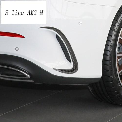 Car styling Rear Side Mirror body Stickers Covers Fog light Trim decorative For Mercedes Benz A Class A180 A200 auto Accessories