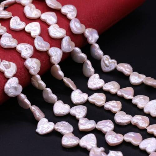 New Style 13-15mm Natural Freshwater Heart Shape Pearl Beads Baroque Pearl Loose Beads For DIY Necklace Bracelat Jewelry Making