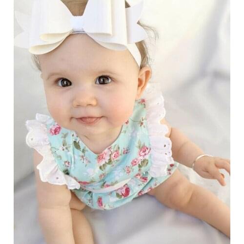 Baby Bodysuits Kids Baby Girl Summer Clothes Lace Floral Cotton Bodysuit Jumpsuit Outfits
