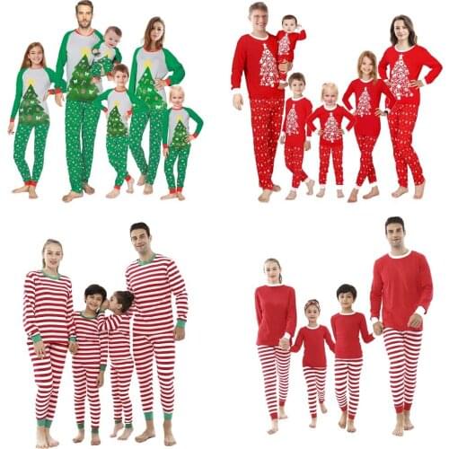Pyjama Pour Femme Christmas Family Matching Clothes Family Night Suit Mommy and Daughter Matching Clothes Couple Pajamas
