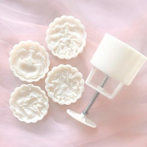 Plastic Moon Cake Mold Press Safe Cookie Mold for Mid-Autumn Festival 150g new