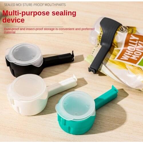 Plastic Cap Sealer Clip Seal Pour Food Storage Bag Snack Sealing Keeping Fresh With Spouts Candy Clamp Kitchen Organizer Tools