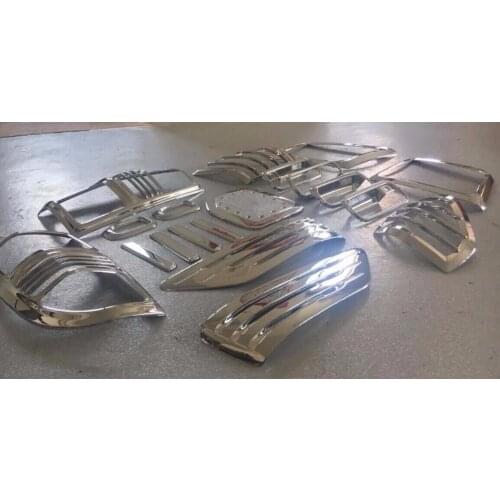 Complete Full Set of Exterior Chrome accessories with 3M Tape fits For TOYOTA PRADO FJ90 3400 2000 chrome car accessories19pcs