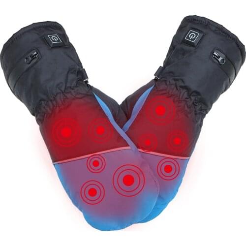 Heated Mittens for women Gloves three-level Heating Electric Rechargeable Insulated Touch Screen Breathable waterproof fabric