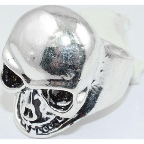 Vintag Ghost Ring Silver Overlay over Copper , Size:9.25, R1367