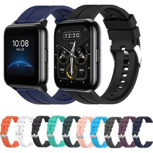 For Realme Watch 2 / 2 Pro Strap Quick Release Sport Silicone Replace Wristband Bracelet 22mm Watchband For Realme Watch S/S Pro