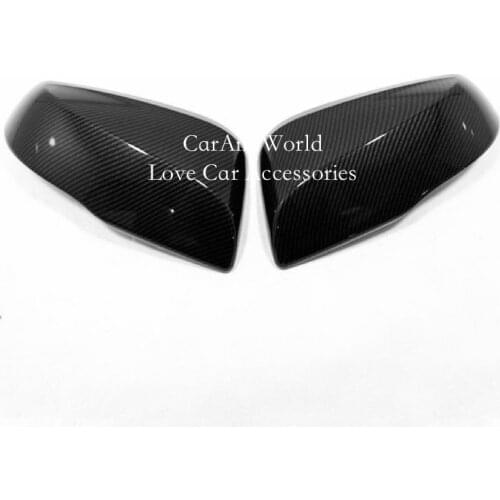 Carbon Fibre For Toyota RAV4 XA50 2019 2020 Side Rear View Mirror Cover Caps Shell Rearview Mirrors Frame Trims Car Accessorie