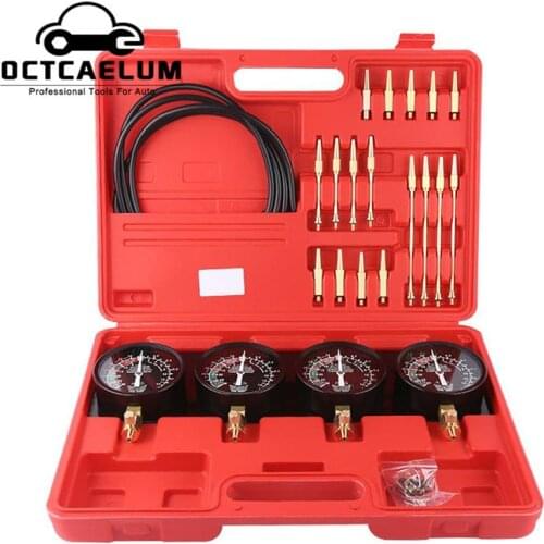 Universal Fuel Vacuum Carburetor Cylinder Tool Synchronizer Carb Sync Gauge Tuner Balancer Set