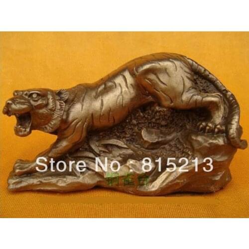 Wang 000177 H2.3" Chinese Zodiac Bronze figurine TIGER statue