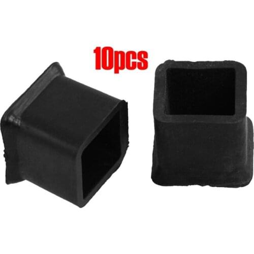 WSFS Hot 10 Pcs Furniture Chair Table Leg Rubber Foot Covers Protectors 20mm x 20mm