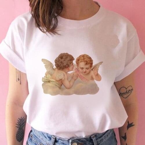 Women baby grunge harajuku aesthetic tshirt funny ulzzang Graphic hip hop female t-shirt clothes streetwear top