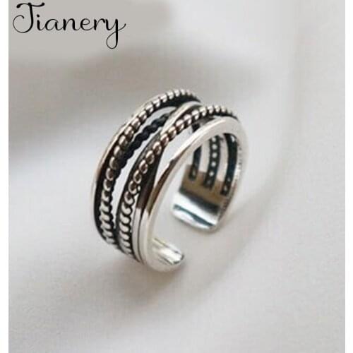 Brand Korean Multi-layer Chains Rings For Women Boho Charms Jewelry Female Engagement Ring Lover Valentines Gifts bague