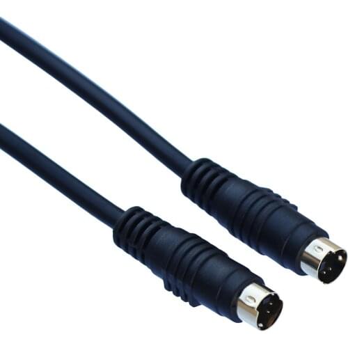 1.5m S-video Cable Male to Male 4 pin computer connected TV cable For Projector VCR DVD Nickel plated New