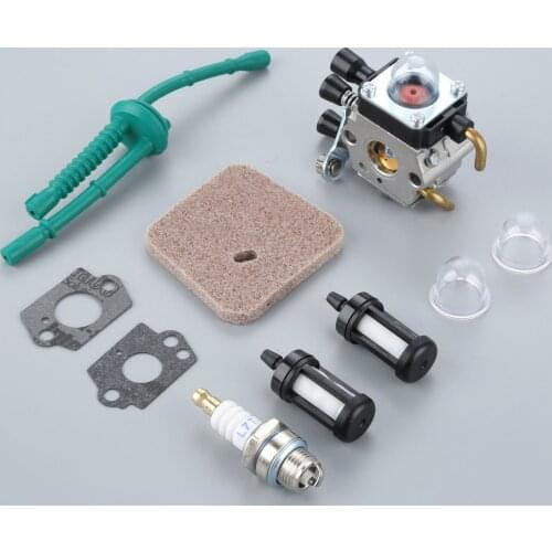 1 Set Carburetor Air Filter Fuel Line Spark Plug Carb Kits for STIHL FS38 FS45 FS46 FS55 KM55 HL45 FS45C FC55 Trimmers & Cutters