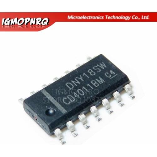 10pcs CD4011BM CD4011 HEF4011BT HEF4011 SOP-14 With each other Logic Gates S Quad 2-In new original