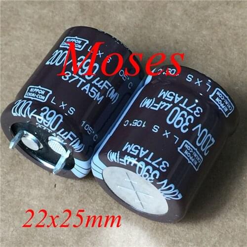 200v 390uf +/- 20% Japan High Quality 100% Original New NCC LXM Capacitance Low ESR Audio Electrolytic Capacitor Radial 25x30mm