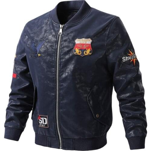 2021 Mens Classical Motocycle Jacket Embroidery Skin Thin Man Leather Jacket Moto Autumn Zipper Jacket Biker Coat Large Size 6XL