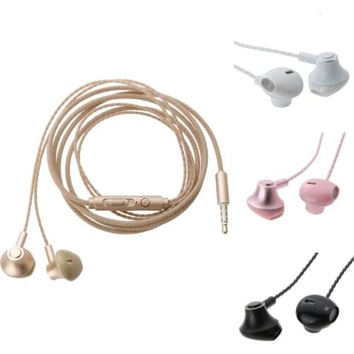 3.5mm Wired Eraphone Sports In-Ear Headphone Universal Phone Headset Metal Headset Earpiece for Huawei Xiaomi Phones