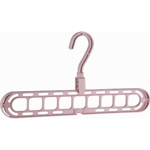 3pcs Creative 9 Holes Folding Clothes Hangers For Clothes Drying Rack Multi-function Space Saving wardrobe Storage Organizer