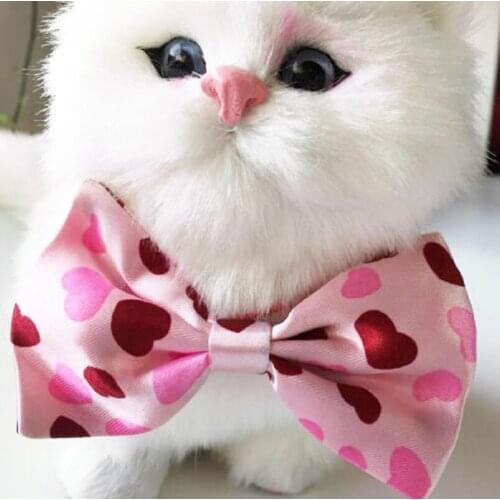 30pc/lot Factory Sale New Colorful Handmade Adjustable Dog Ties Pet Bow Ties Cat Neckties Dog Grooming Supplies P03