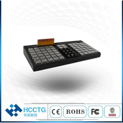 76 Keys USB PS/2 High Quality Membrane Programmable POS Keyboard KB76M