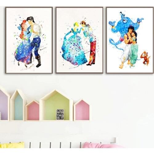 5D DIY Diamond Embroidery Cartoon Princess Disney Elsa Belle Princess Mosaic Cross Stitch Diamond Painting Home Decoration