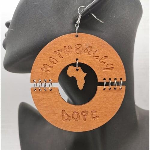 Free Shipping! Naturally Dope Wooden Earrings can mixed 3 colors