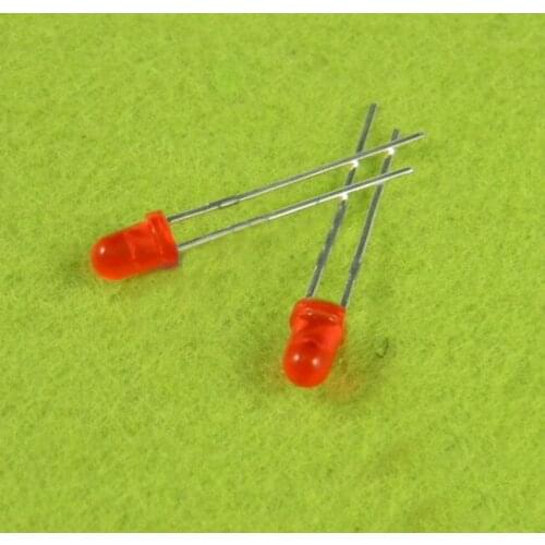 Fast Free Ship 100pcs/lot 3MM red light-emitting diode highlight LED 1000mcd light emitting diode